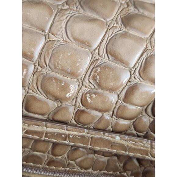 Jimmy Choo Rosabel Large Handbag Day Stainpea Mock Crock Nude Pre-owned Read!!! - Picture 14 of 16